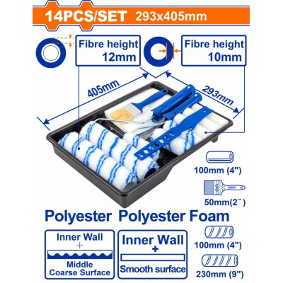 WADFOW ΣΕΤ ΡΟΛΩΝ ΒΑΦΗΣ 14ΤΕΜ (WCB3H13)