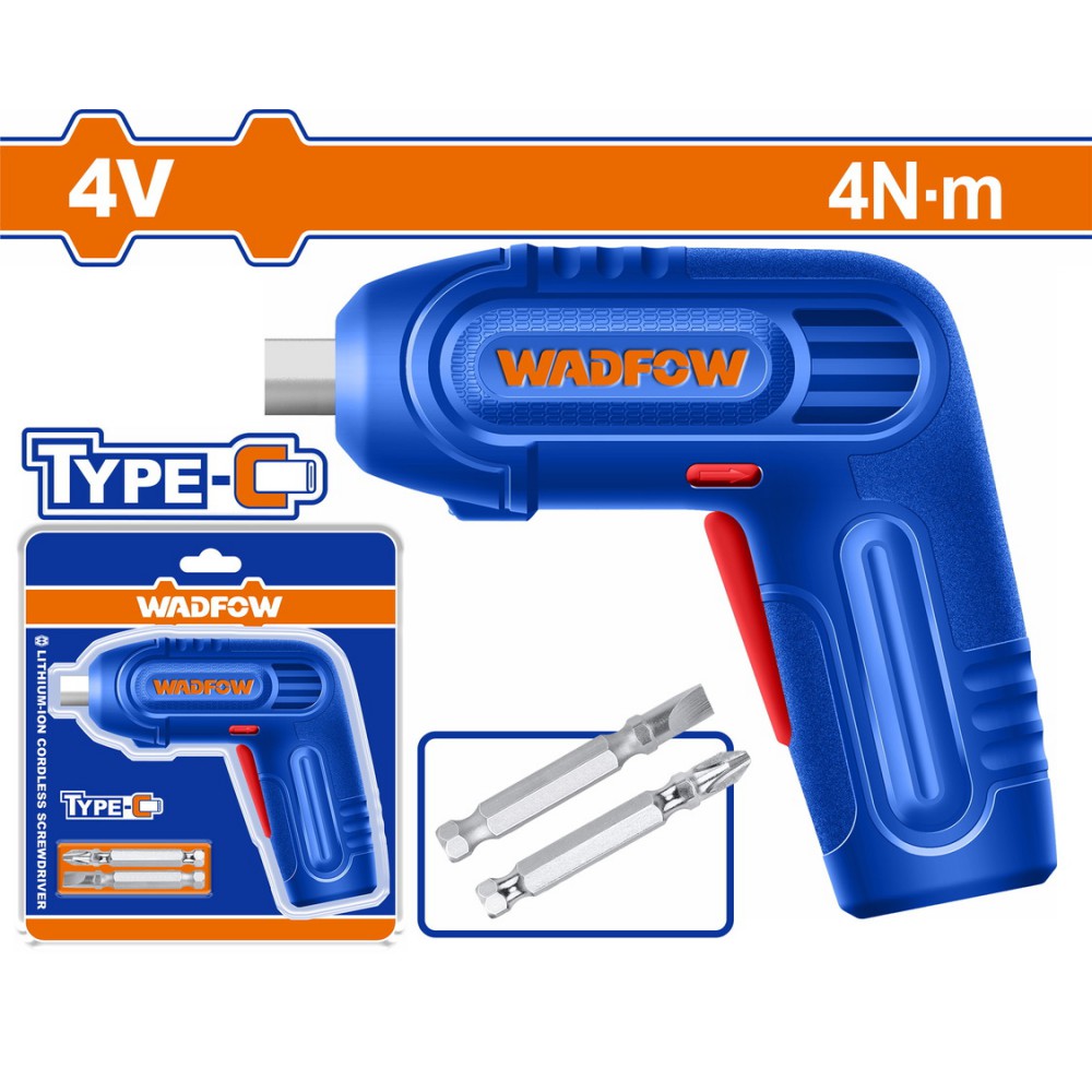WADFOW ΚΑΤΣΑΒΙΔΙ ΜΠΑΤ. Li-ion 4V / 4Nm Type C (WCV4628)