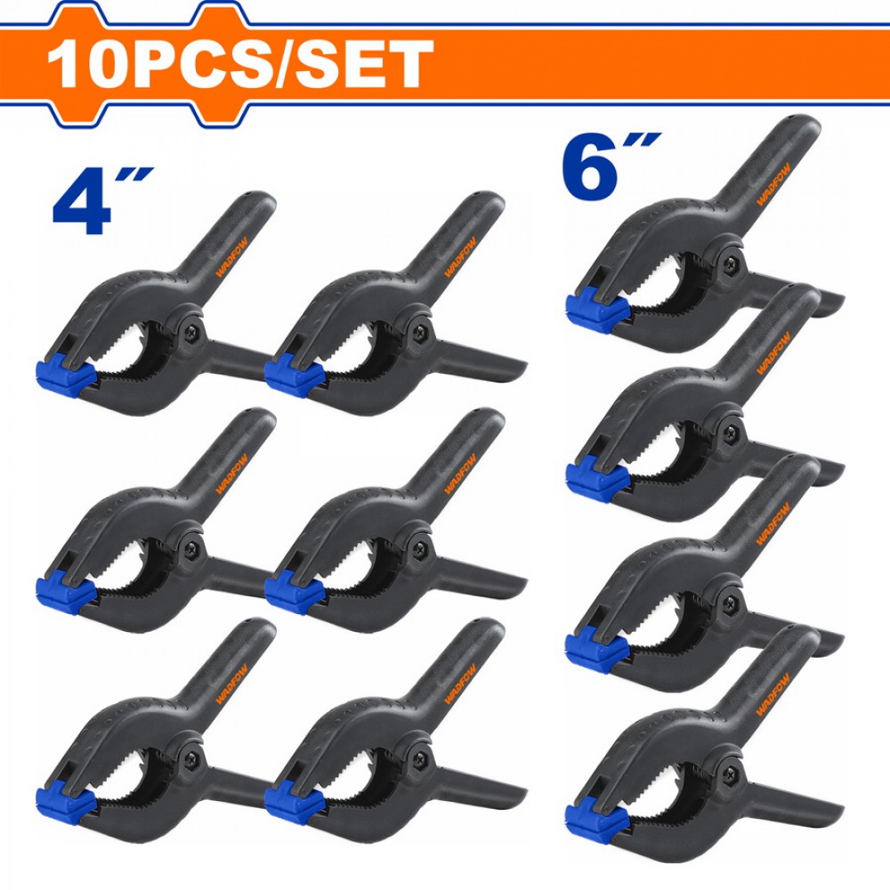 WADFOW ΣΕΤ ΣΦΙΓΚΤΗΡΕΣ ΜΕ ΕΛΑΤΗΡΙΟ 4" & 6" 10ΤΕΜ (WCZ5510)