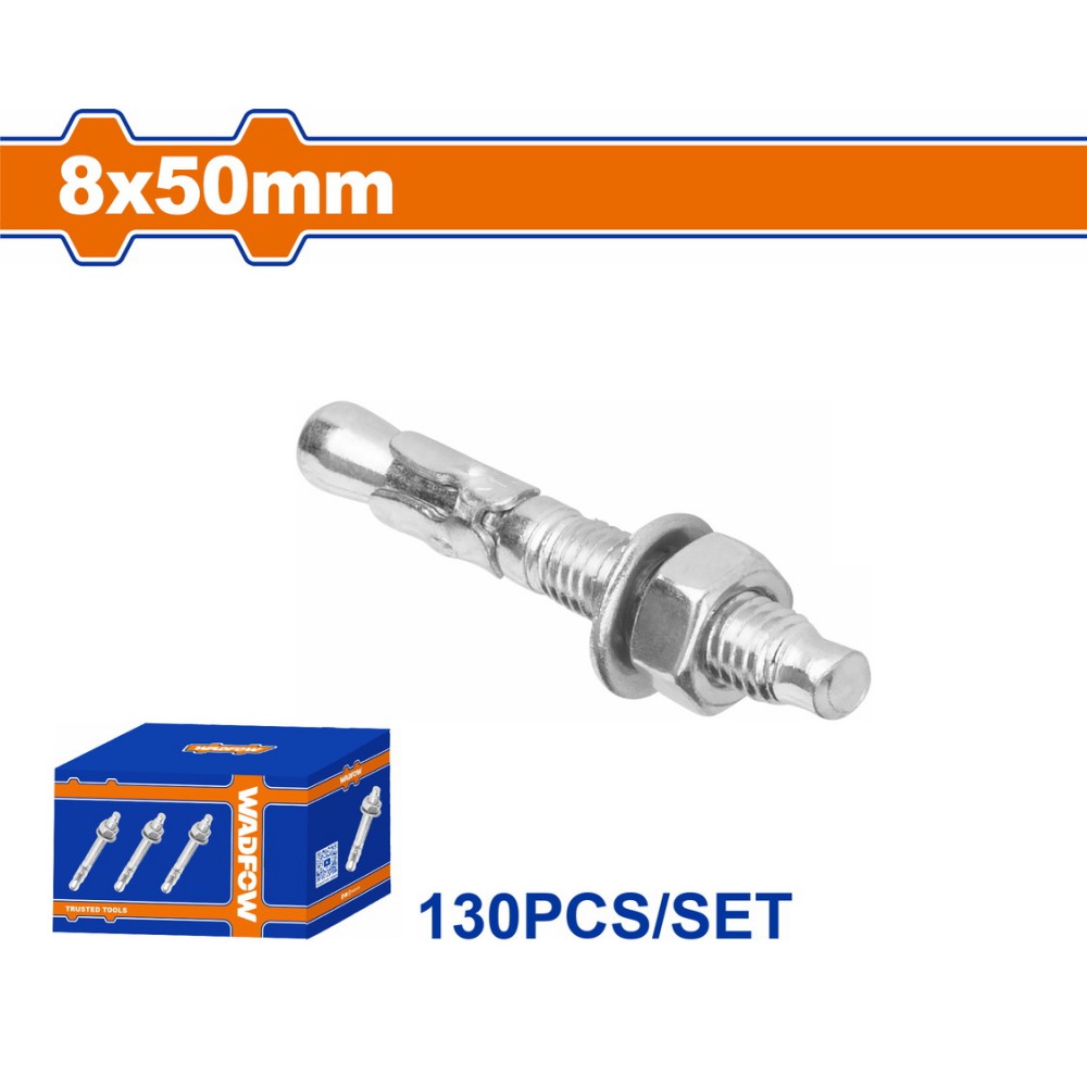 WADFOW ΒΙΣΜΑΤΑ ΜΕΤΑΛΛΙΚΑ ΓΑΛΒ. EXPRESS 8 Χ 50 130ΤΕΜ (WDQ2521)
