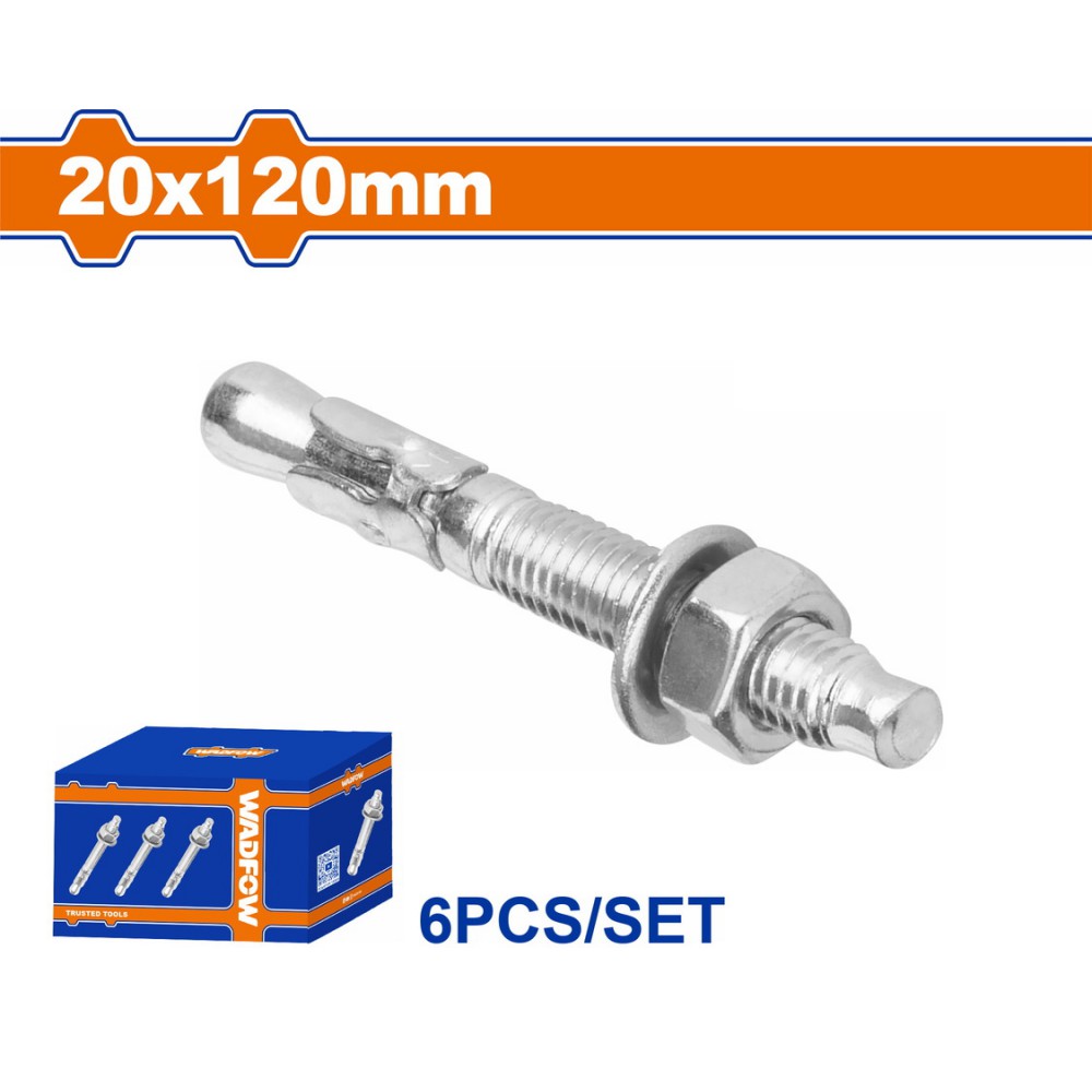 WADFOW ΒΙΣΜΑΤΑ ΜΕΤΑΛΛΙΚΑ ΓΑΛΒ. EXPRESS 20 Χ 120 6ΤΕΜ (WDQ2565)