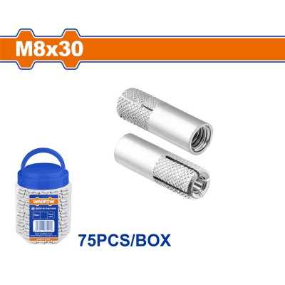 WADFOW ΒΙΣΜΑΤΑ ΜΕΤΑΛΛΙΚΑ ΓΑΛΒ. ΝΤΙΖΑΣ ΕΣΩΤΕΡΙΚΟ ΣΠΕΙΡΩΜΑ 8 Χ 30 75ΤΕΜ ΣΕ ΠΛΑΣΤ. ΒΑΖΑΚΙ (WDQ3T08)