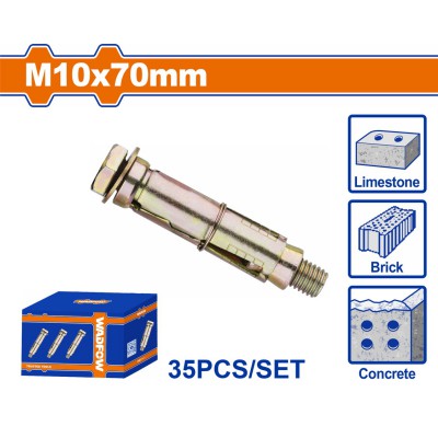 WADFOW ΒΙΣΜΑΤΑ ΜΕΤΑΛΛΙΚΑ ΜΕ ΒΙΔΑ 10 Χ 70 35ΤΕΜ (WDQ5533)