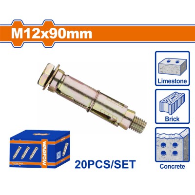WADFOW ΒΙΣΜΑΤΑ ΜΕΤΑΛΛΙΚΑ ΜΕ ΒΙΔΑ 12 Χ 90 20ΤΕΜ (WDQ5544)