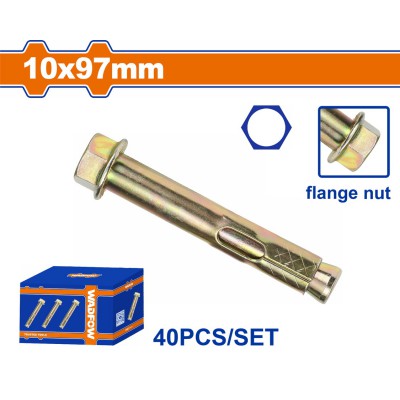 WADFOW ΒΙΣΜΑΤΑ ΜΕΤΑΛΛΙΚΑ ΜΕ ΒΙΔΑ ΦΛΑΝΤΖΑΣ 10 Χ 97 40ΤΕΜ (WDQA525)