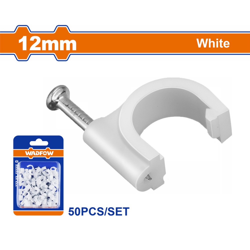 WADFOW ΡΟΚΑ ΣΤΗΡΙΞΗΣ ΚΑΛΩΔΙΩΝ 12mm 50ΤΕΜ (WFQ1K12)