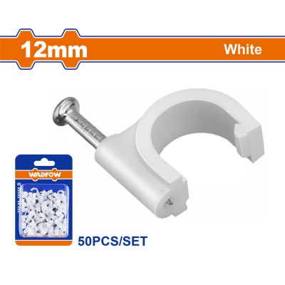 WADFOW ΡΟΚΑ ΣΤΗΡΙΞΗΣ ΚΑΛΩΔΙΩΝ 12mm 50ΤΕΜ (WFQ1K12)