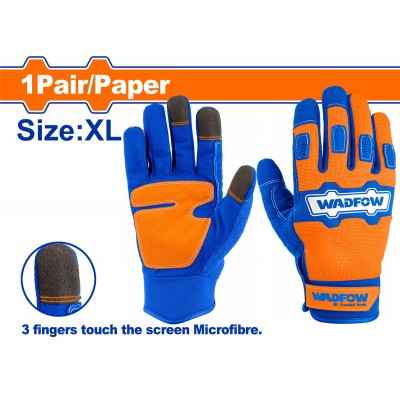 WADFOW ΓΑΝΤΙΑ ΜΗΧΑΝΙΚΟΥ MICROFIBRE PVC XL (WMG1E03)