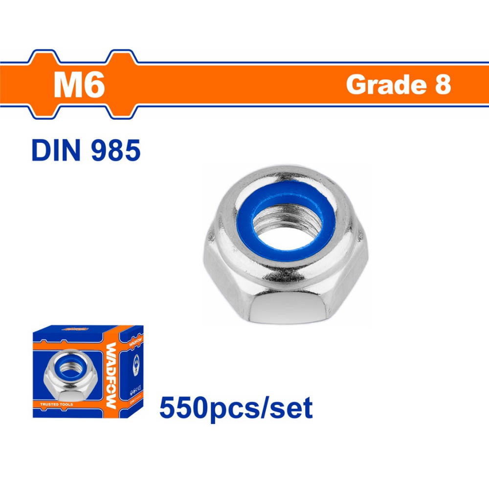 WADFOW ΠΑΞΙΜΑΔΙ ΑΣΦΑΛΕΙΑΣ ΓΑΛΒ. DIN985 6mm 550TEM (WMV6506A)