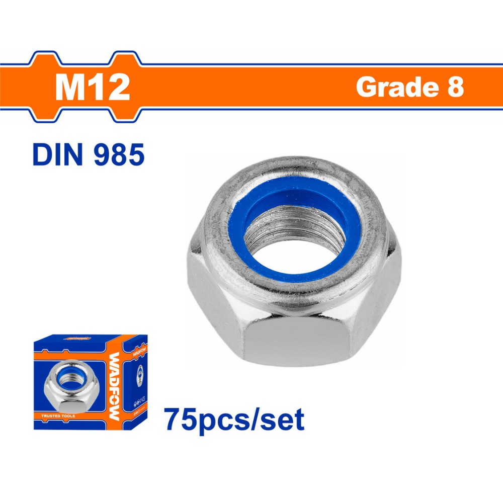 WADFOW ΠΑΞΙΜΑΔΙ ΑΣΦΑΛΕΙΑΣ ΓΑΛΒ. DIN985 12mm 75TEM (WMV6512A)