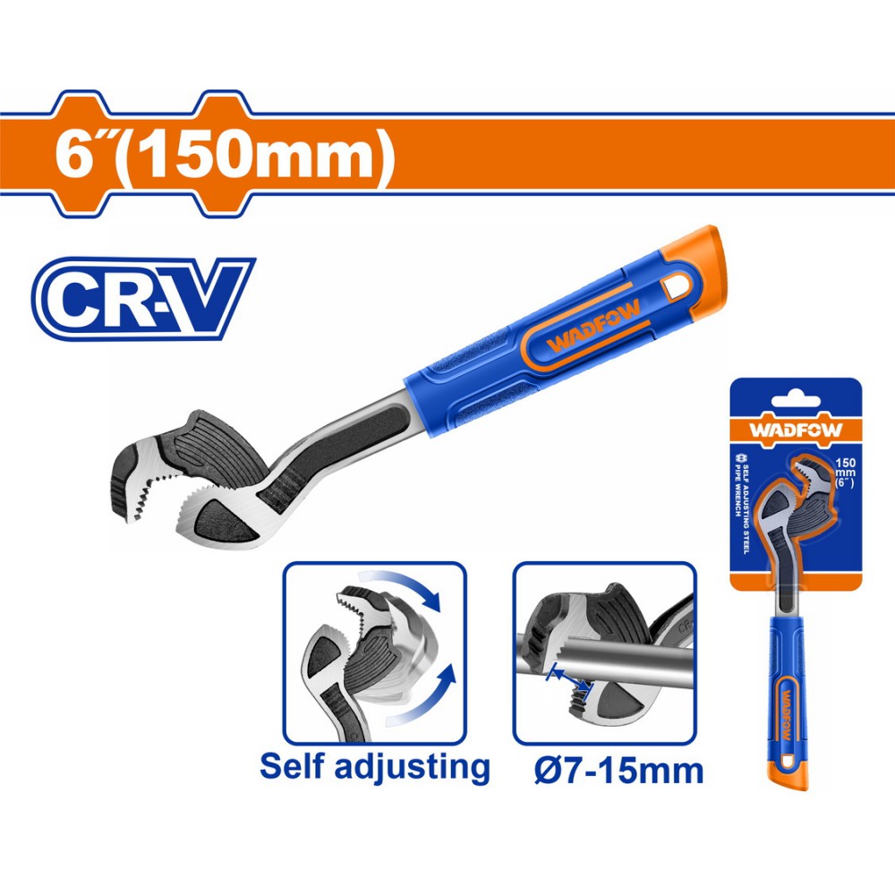 WADFOW ΑΥΤΟΡΙΘΜΙΖΟΜΕΝΟ ΚΛΕΙΔΙ ΣΩΛΗΝΩΝ ΥΔΡΑΥΛΙΚΩΝ 6" / 7-15mm (WPW0A06)