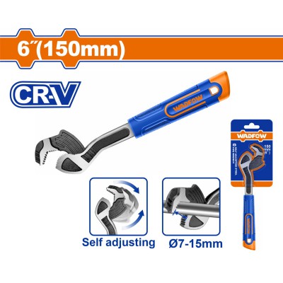 WADFOW ΑΥΤΟΡΙΘΜΙΖΟΜΕΝΟ ΚΛΕΙΔΙ ΣΩΛΗΝΩΝ ΥΔΡΑΥΛΙΚΩΝ 6" / 7-15mm (WPW0A06)