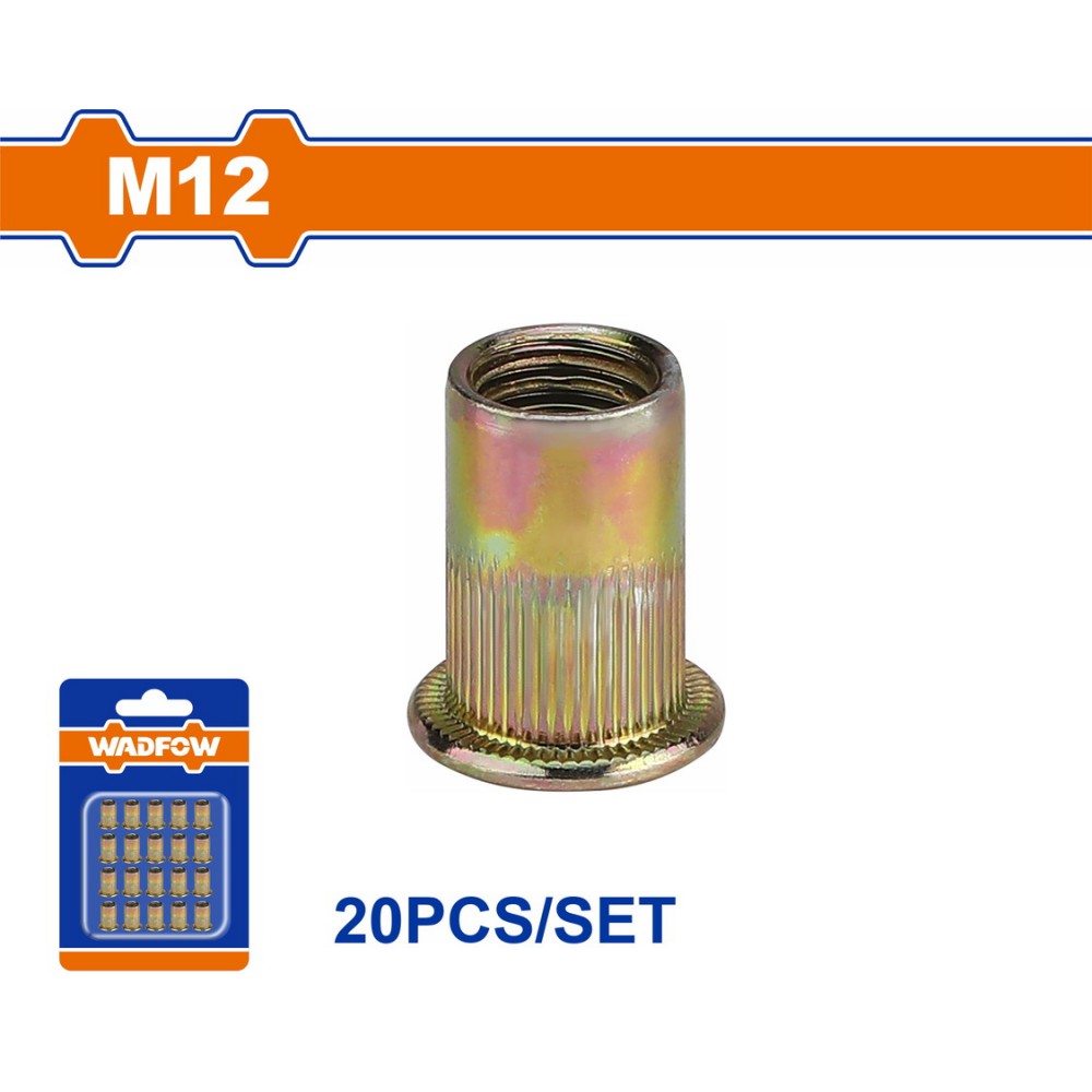 WADFOW ΠΡΙΤΣΙΝΙΑ ΣΙΔΗΡΟΥ ΜΕ ΣΠΕΙΡΩΜΑ 12mm 20ΤΕΜ (WRE1K1C)