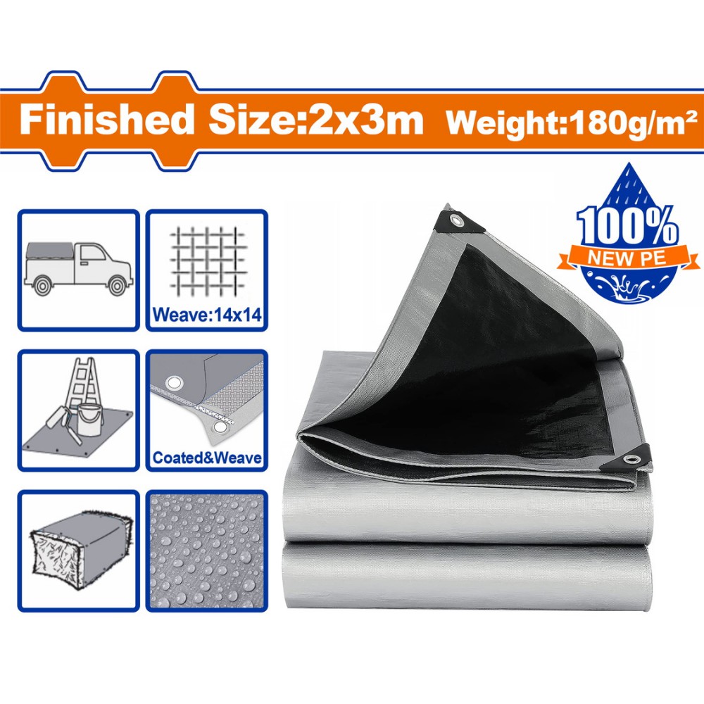 WADFOW ΜΟΥΣΑΜΑΣ ΑΔΙΑΒΡΟΧΟΣ 180gr/m2 2X3m (WTQ8823)