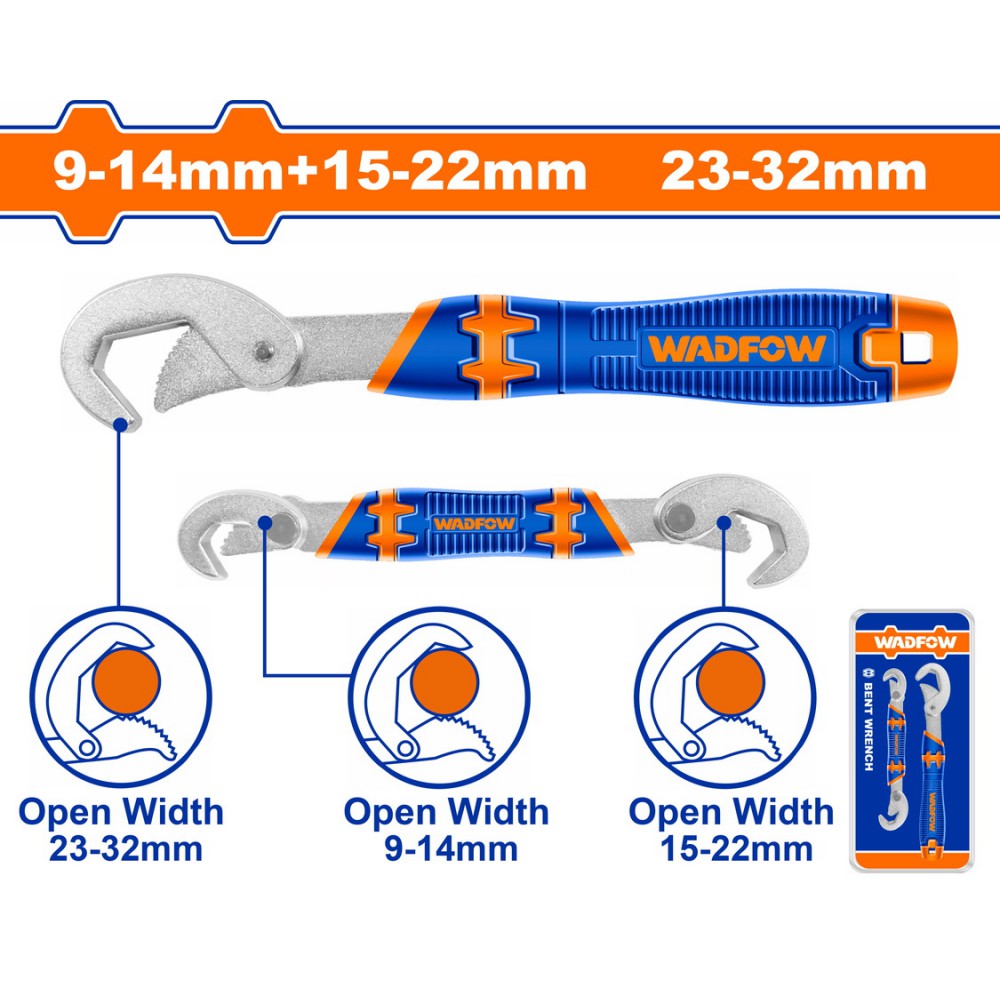 WADFOW ΣΕΤ ΠΟΛΥΚΛΕΙΔΑ ΥΔΡΑΥΛΙΚΟΥ 2ΤΕΜ (WUW1103)