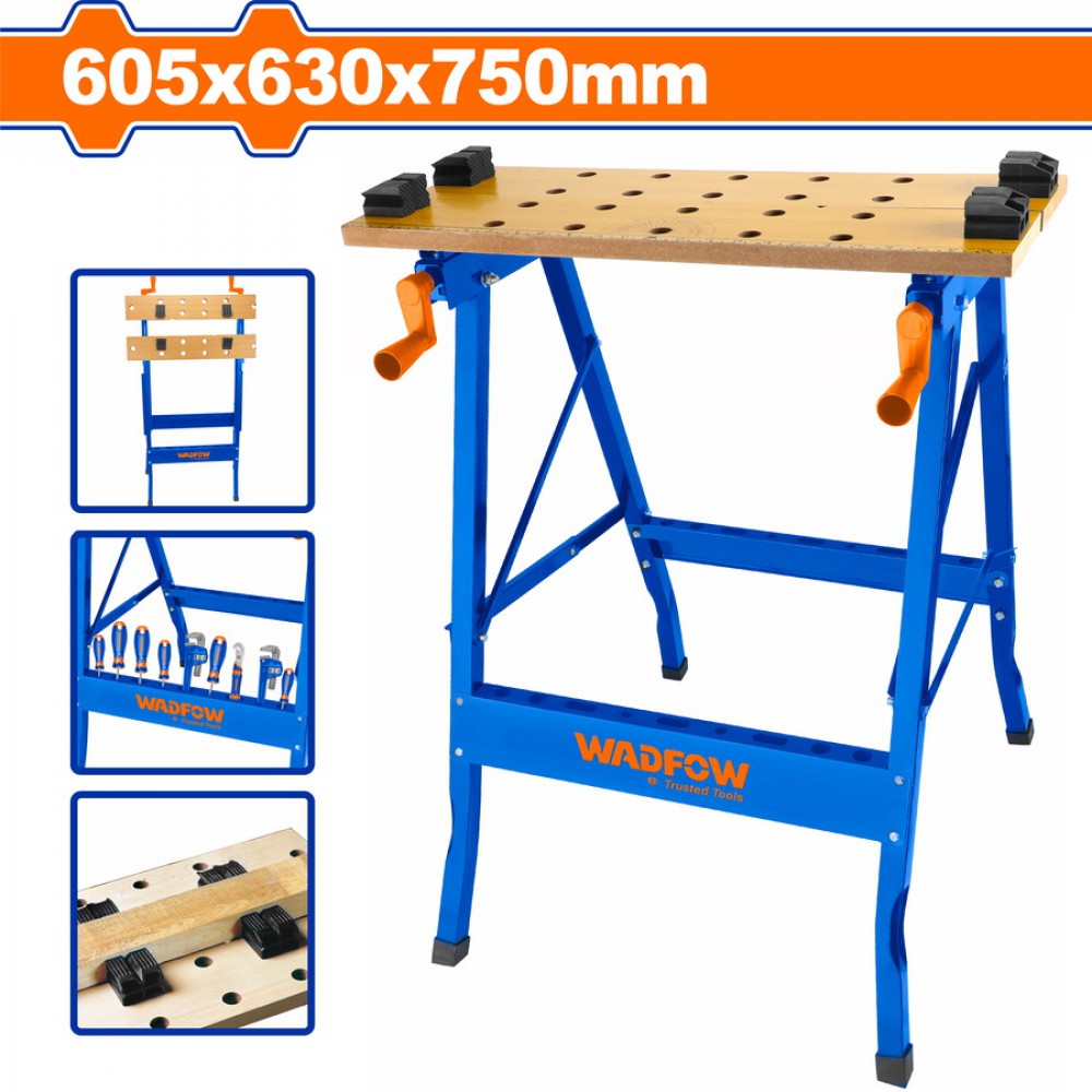 WADFOW ΑΝΑΔΙΠΛΟΥΜΕΝΟΣ ΠΑΓΚΟΣ ΕΡΓΑΣΙΑΣ 605X480X750mm (WWE1525)