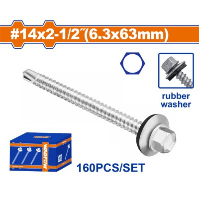 WADFOW ΛΑΜΑΡΙΝΟΒΙΔΑ ΑΥΤΟΔ/ΤΗ ΕΞΑΓΩΝΗ ΜΕ ΡΟΔΕΛΑ 14 Χ 2-1/2" / 6.3 Χ 63mm 160TEM (WXS4516)