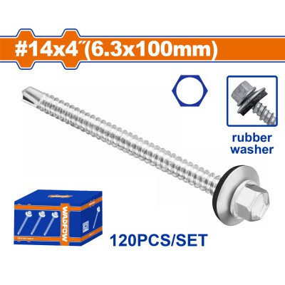 WADFOW ΛΑΜΑΡΙΝΟΒΙΔΑ ΑΥΤΟΔ/ΤΗ ΕΞΑΓΩΝΗ ΜΕ ΡΟΔΕΛΑ 14 Χ 4" / 6.3 Χ 100mm 120TEM (WXS4518)