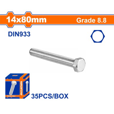 WADFOW ΒΙΔΑ ΕΞΑΓΩΝΗ ΓΑΛΒ. 8.8 DIN933 14X80 35TEM (WXSP55FA)