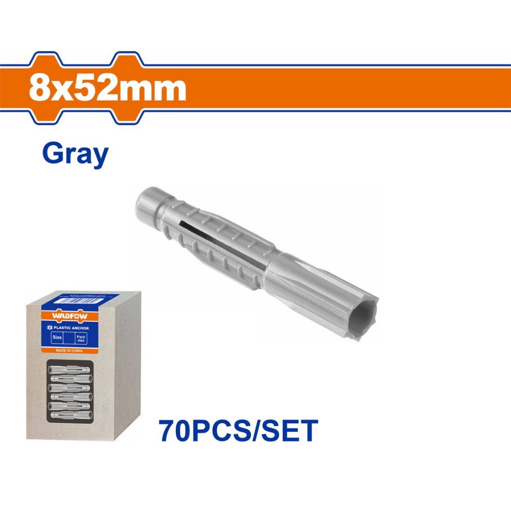 WADFOW ΒΙΣΜΑ ΠΛΑΣΤΙΚΟ PE UNIVERSAL 8X52mm 70TEM (WXTFA51)