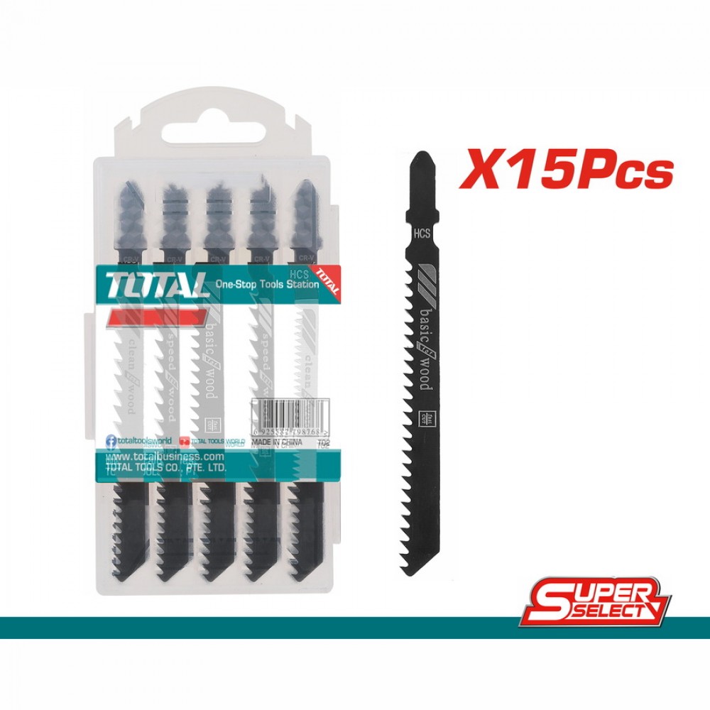 TOTAL ΜΑΧΑΙΡΑΚΙΑ ΣΕΓΑΣ ΞΥΛΟΥ 100mm 15ΤΕΜ (TAC151111C)