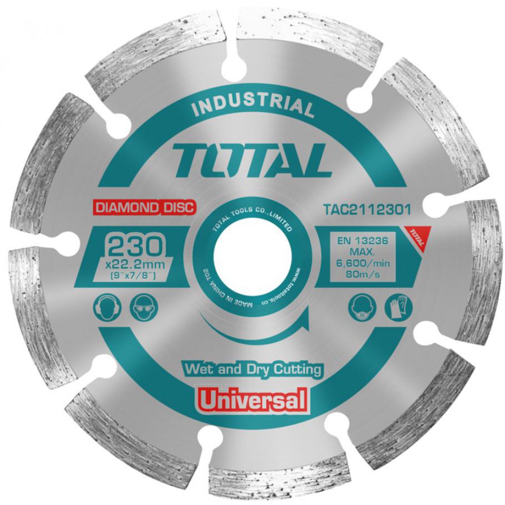 TOTAL ΔΙΑΜΑΝΤΟΔΙΣΚΟΣ UNIVERSAL 230 Χ 22.2mm (TAC2112301)