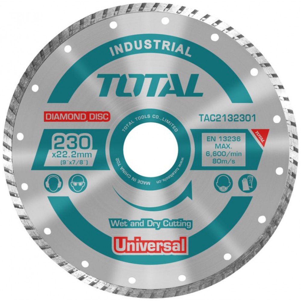TOTAL ΔΙΑΜΑΝΤΟΔΙΣΚΟΣ UNIVERSAL TURBO 230 Χ 22.2mm (TAC2132301)