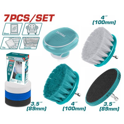 TOTAL ΕΠΑΓΓ. ΣΕΤ ΒΟΥΡΤΣΕΣ ΚΑΘΑΡΙΣΜΟΥ ΔΡΑΠΑΝΟΥ 1/4" 7ΤΕΜ (TACB0701)