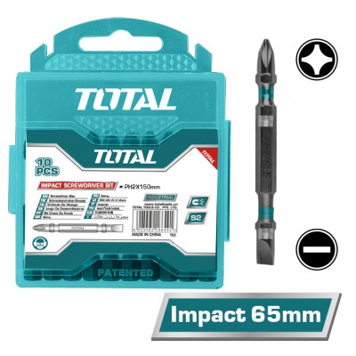 TOTAL ΜΥΤΕΣ ΜΑΓΝΗΤΙΚΕΣ ΜΑΥΡΕΣ ΔΙΠΛΕΣ ΡH2 + SL6 65mm 10ΤΕΜ (TACIM16HL133)