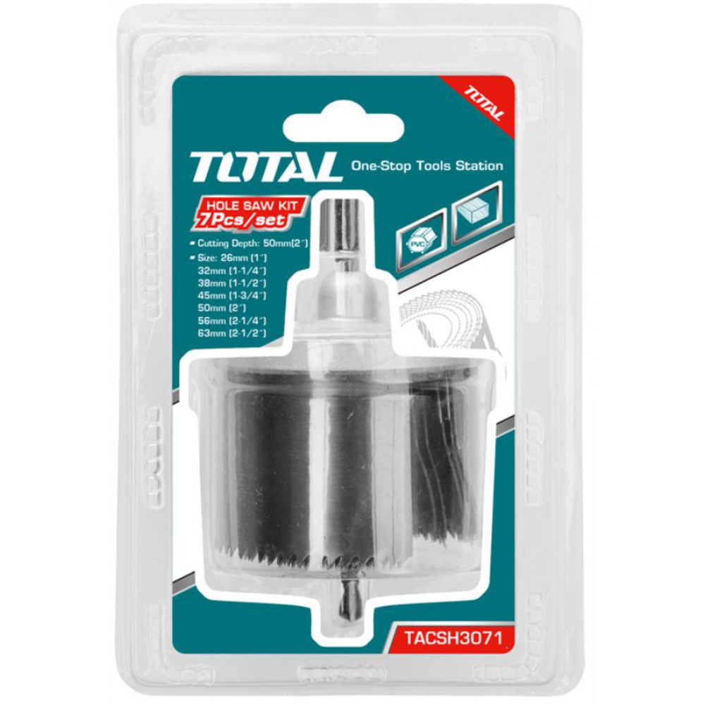 TOTAL ΣΕΤ ΠΟΤΗΡΟΤΡΥΠΑΝΑ ΞΥΛΟΥ 7ΤΕΜ (TACSH3071)