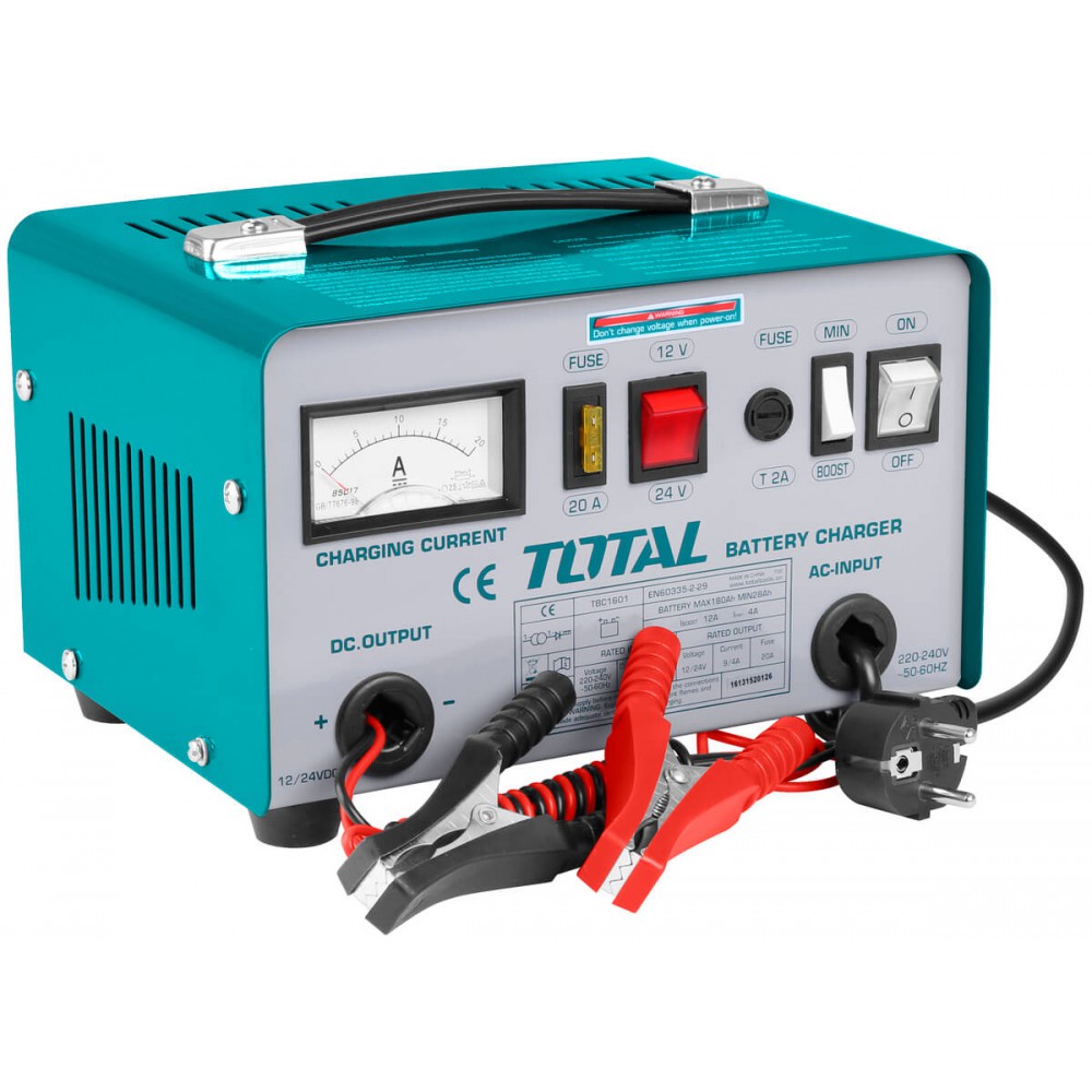TOTAL ΦΟΡΤΙΣΤΗΣ ΜΠΑΤΑΡΙΩΝ 12/24V / 9/4A / 28-180Ah (TBC1601)