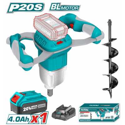 TOTAL ΕΠΑΓΓ. ΓΕΩΤΡΥΠΑΝΟ-ΤΡΙΒΕΛΑ ΜΠΑΤ. Li-ion 20V / 4Ah / 1 ΜΠΑΤΑΡΙΑ (TEALI208011)