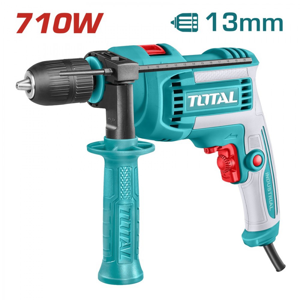 TOTAL ΕΠΑΓΓ. ΔΡΑΠΑΝΟΣ ΚΡΟΥΣΤ. 710W ΑΥΤΟΜΑΤΟ ΤΣΟΚ 13mm (TG10713662)