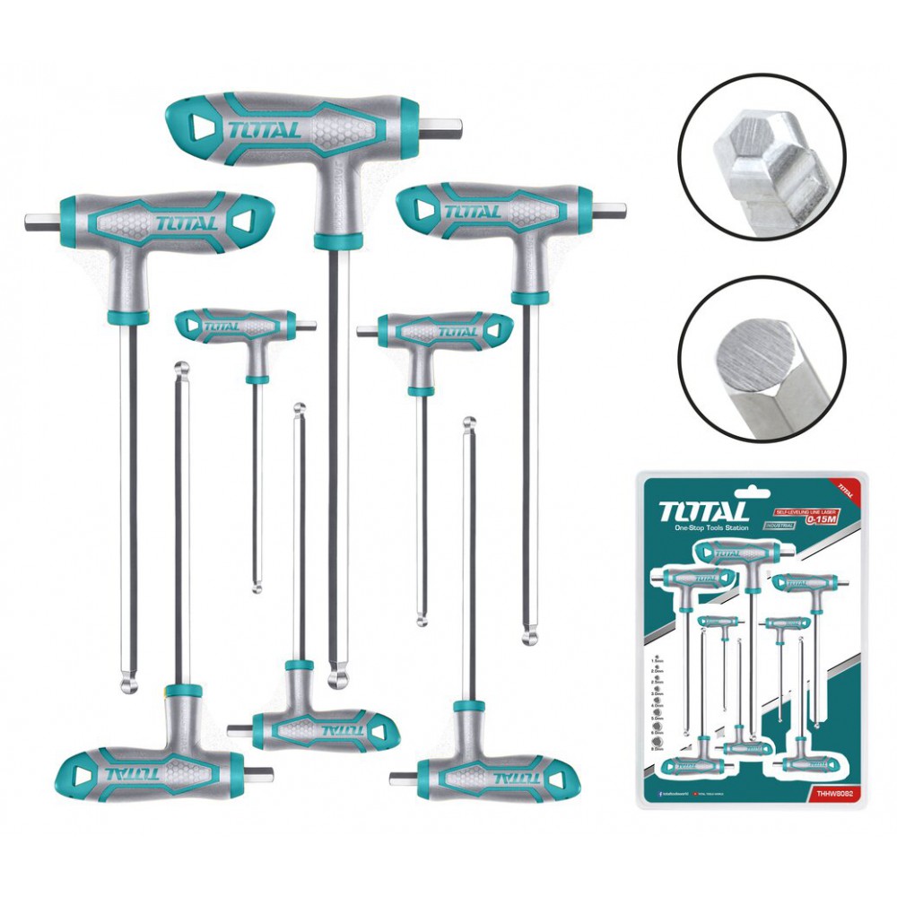 TOTAL ΣΕΤ ΑΛΛΕΝ ΜΠΙΛΙΑΣ ΤΑΦ 8ΤΕΜ (THHW8082)