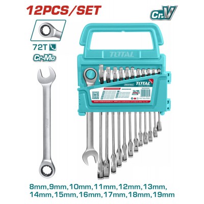 TOTAL ΕΠΑΓΓ. ΣΕΤ ΓΕΡΜ/ΓΩΝΑ ΚΑΣΤΑΝΙΑΣ ΙΣΙΑ 12ΤΕΜ / 8 - 19mm (THT102RK0126)