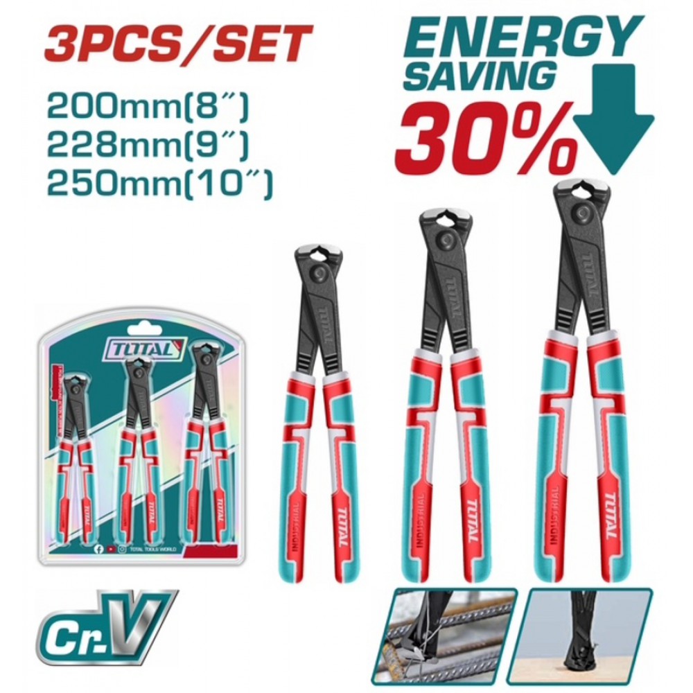 TOTAL ΕΠΑΓΓ. ΣΕΤ ΠΛΑΓΙΟΚΟΠΤΕΣ ΥΨΗΛΗΣ ΜΟΧΛΕΥΣΗΣ 30% 3ΤΕΜ (THT2RK231)