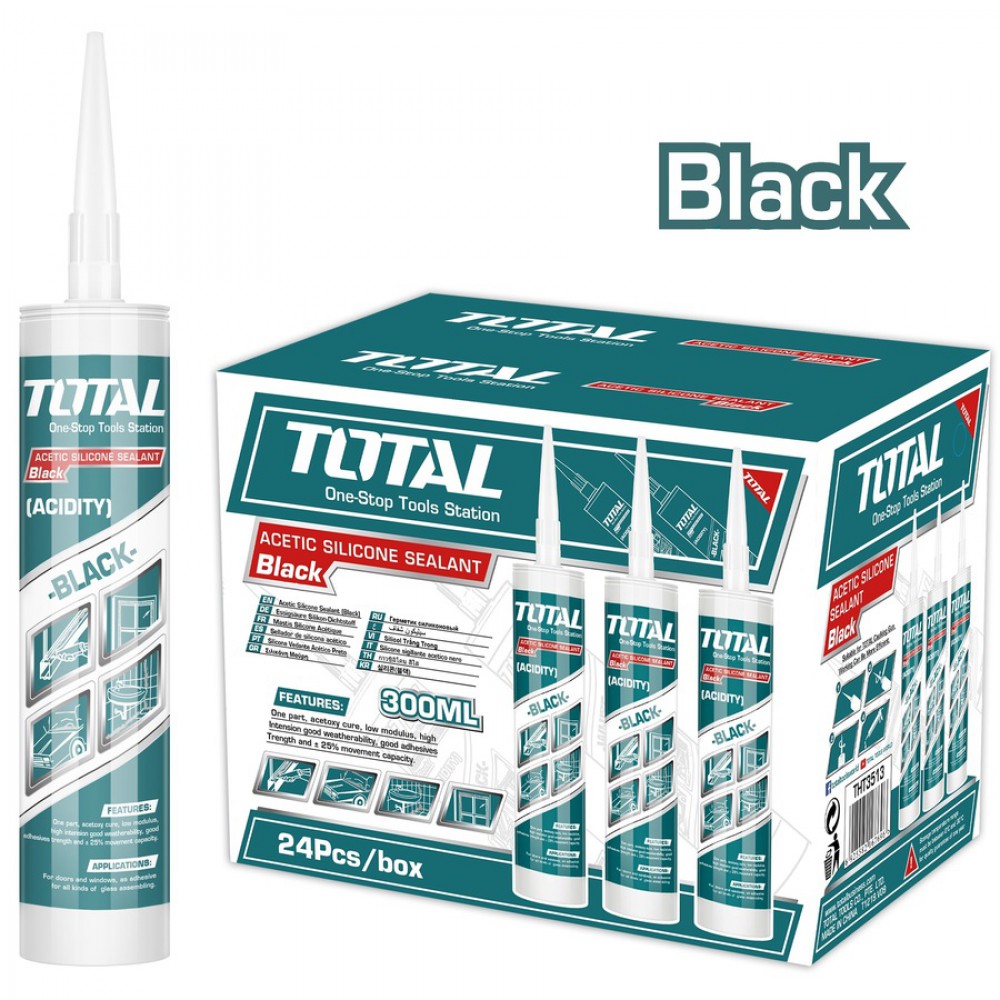 TOTAL ΣΙΛΙΚΟΝΗ ΜΑΥΡΗ 300ml (THT3513)