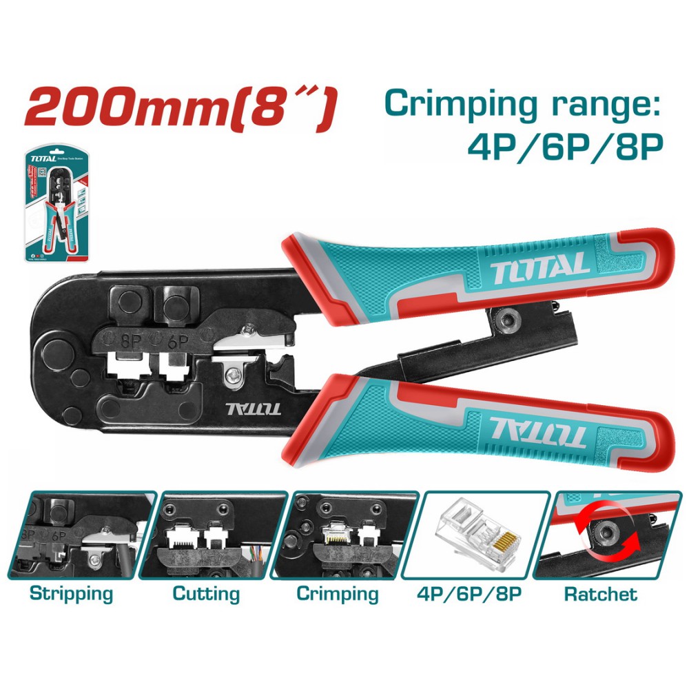 TOTAL ΕΠΑΓΓ. ΠΡΕΣΑ ΑΚΡΟΔΕΚΤΩΝ ΜΕ ΚΑΣΤΑΝΙΑ 200mm ΔΙΚΤΥΩΝ & ΤΗΛΕΦΩΝΟΥ (TMPCN5468R)