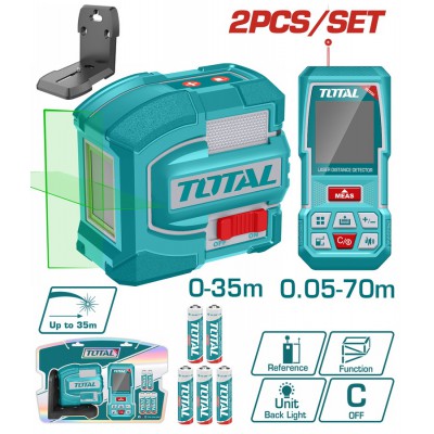 TOTAL ΑΛΦΑΔΙ ΑΥΤΟ-ΟΡΙΖΟΝΤΙΟΥΜΕΝΟ LASER + ΜΕΤΡΗΤΗΣ ΑΠΟΣΤ. LASER 70m ONE PROMOTION (TOSLL0401)