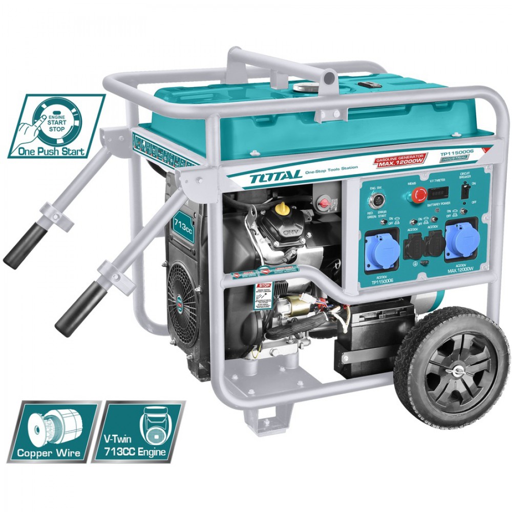 TOTAL ΕΠΑΓΓΕΛΜΑΤΙΚΗ ΗΛΕΚΤΡΟΓΕΝΝΗΤΡΙΑ ΒΕΝΖΙΝΗΣ 12.000W (TP1150006)