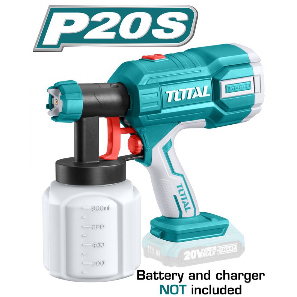 TOTAL ΠΙΣΤΟΛΙ ΒΑΦΗΣ ΜΠΑΤΑΡΙΑΣ ΛΙΘΙΟΥ 20V (TSGLI2001)