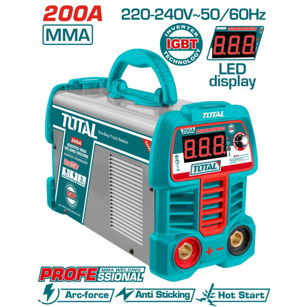 TOTAL ΕΠΑΓΓ. ΗΛΕΚΤΡΟΚΟΛΛΗΣΗ INVERTER 230V / 200A (TW220069E)