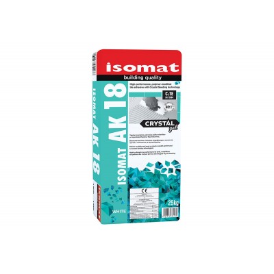 Isomat AK 18 CRYSTAL GEL Κόλλα Πλακιδίων Λευκή 25kg