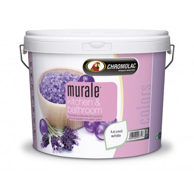 MURALE KITCHEN & BATHROOM  αντιβακτηριακό πλαστικό κορυφαίας ποιότητας ΛΕΥΚΟ 10L