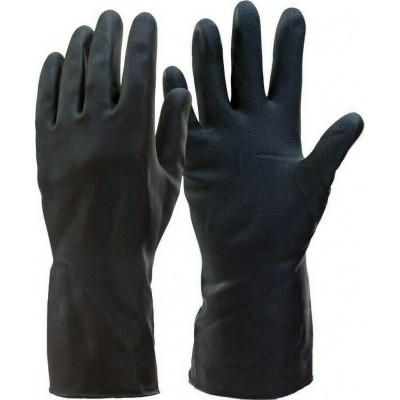 Γάντια λαστιχένια μαύρα εργασίας SUN