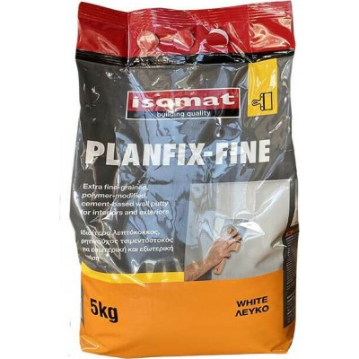 Isomat Planfix Fine Τσιμεντόστοκος Ρητινούχος Λεπτόκοκκος Λευκός 5kg
