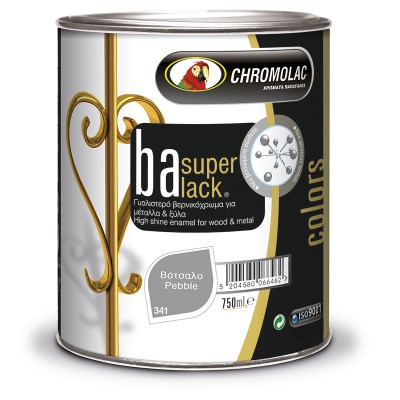 Chromolac Ba Super Lack Γυαλιστερό ντούκο υψηλής ποιότητας  ΒΟΤΣΑΛΟ 750ml(ΓΚΡΙ)