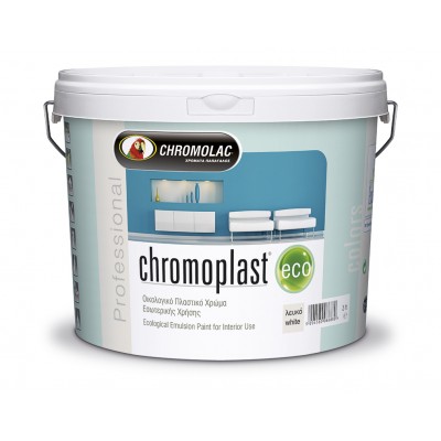 CHROMOPLAST ECO πλαστικό χρώμα ΛΕΥΚΟ 3L