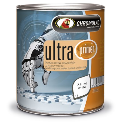 Chromolac Ultra Primer Λευκό 750ml αστάρι νερού