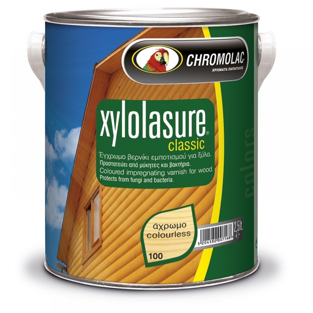 CHROMOLAC XYLOLASURE 2,25l ΑΧΡΩΜΟ ΒΕΡΝΙΚΙ ΕΜΠΟΤΙΣΜΟΥ ΞΥΛΟΥ
